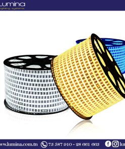 Rouleau tube light guirlande 7/9mm 1 Ligne 100m couleur Naturelle