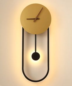 Horloge Murale à Pendule Lumineuse, Décorative