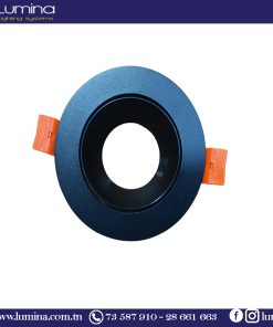 Alternative view of Spot encastrable Aluminium rond Noir orientable ∅90mm 608R-1F-BK