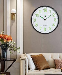 Horloge murale industrielle fluorescente