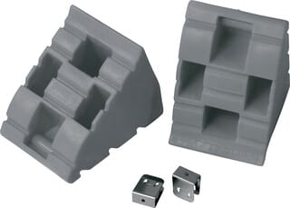 Chock Level coul. gris, 2pc