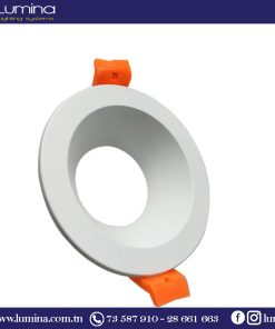 Spot encastrable polycarbonate rond FIXE BLANC ∅90mm SRPL01-WH