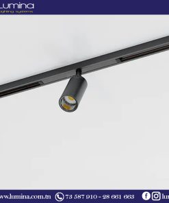 Alternative view of Spot sur Rail Magnétique apparent LED noir 20W 48V 4000K
